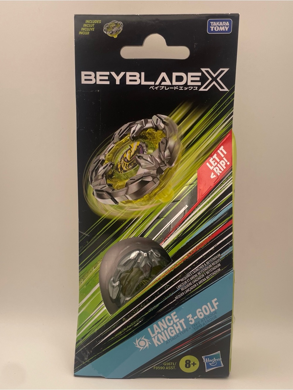 Beyblade X Lance Knight 3-60LF Booster Pack from Hasbro New